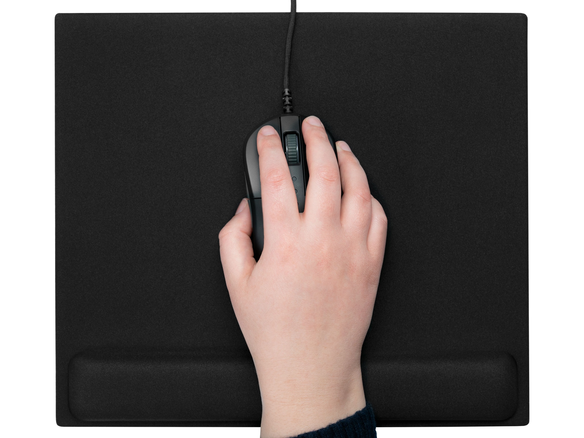 iiglo musmatta med handledsstöd (svart) Musmatta