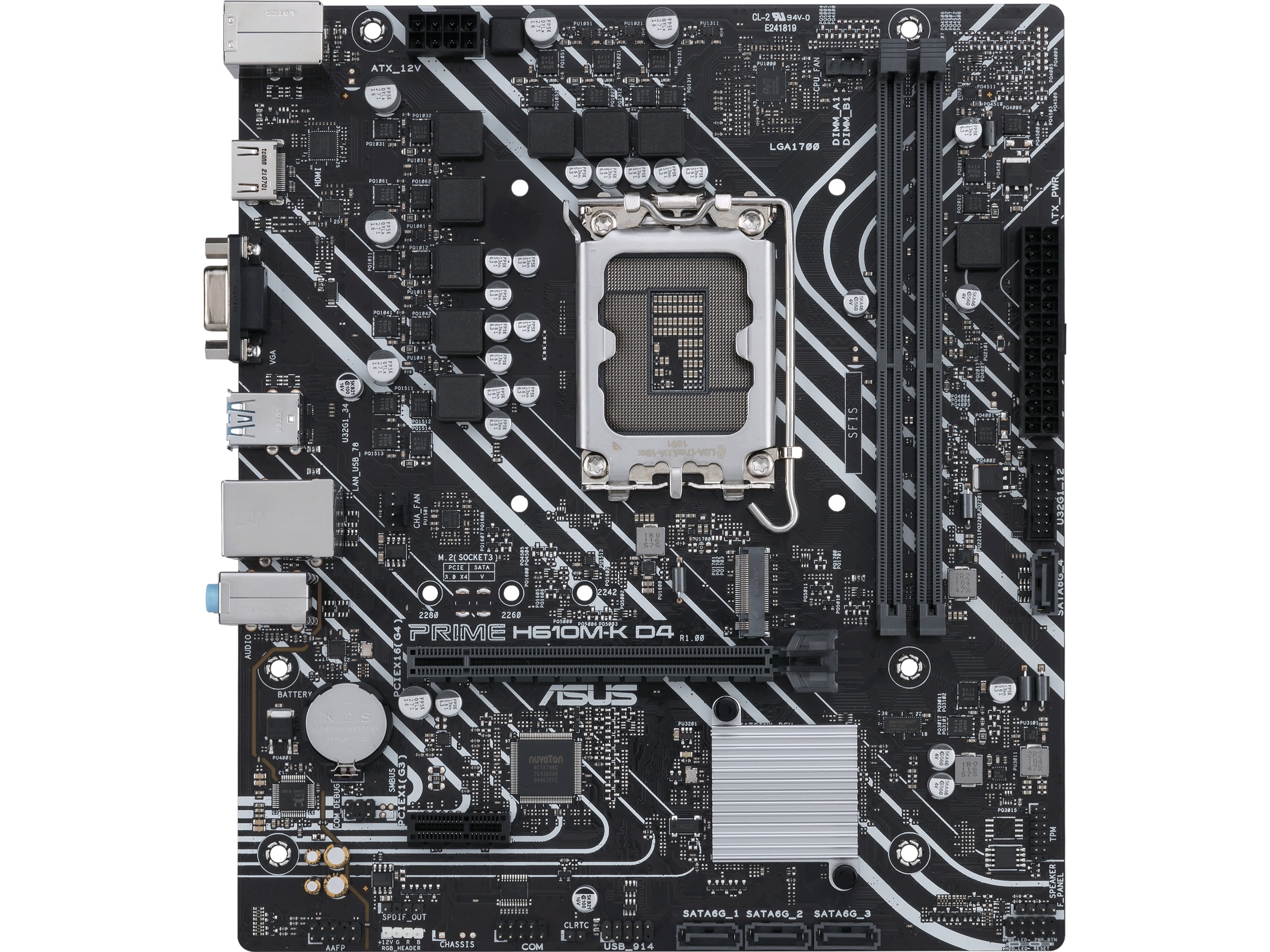 ASUS PRIME H610M-K D4 Moderkort Intel Socket