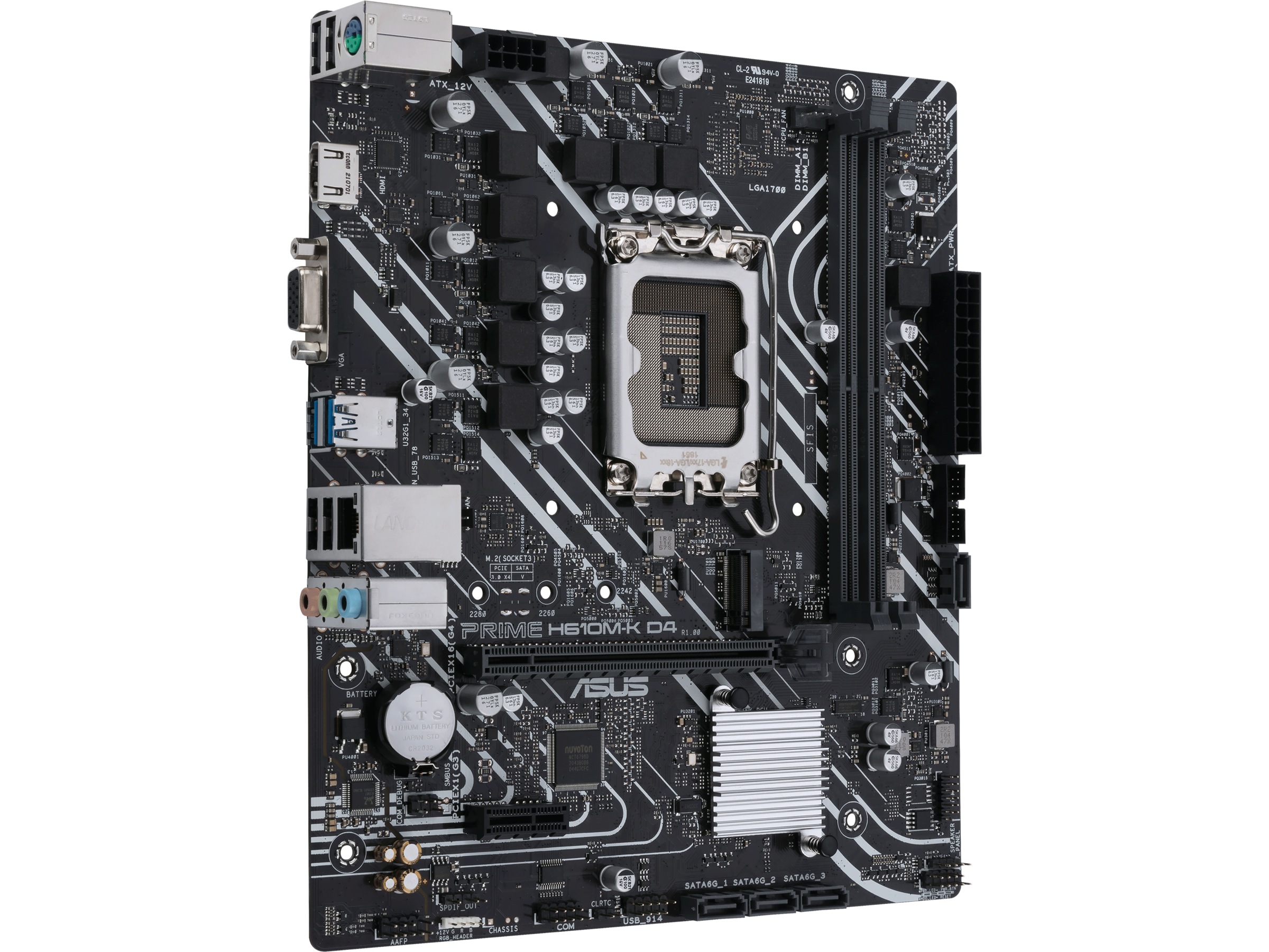 ASUS PRIME H610M-K D4 Moderkort Intel Socket