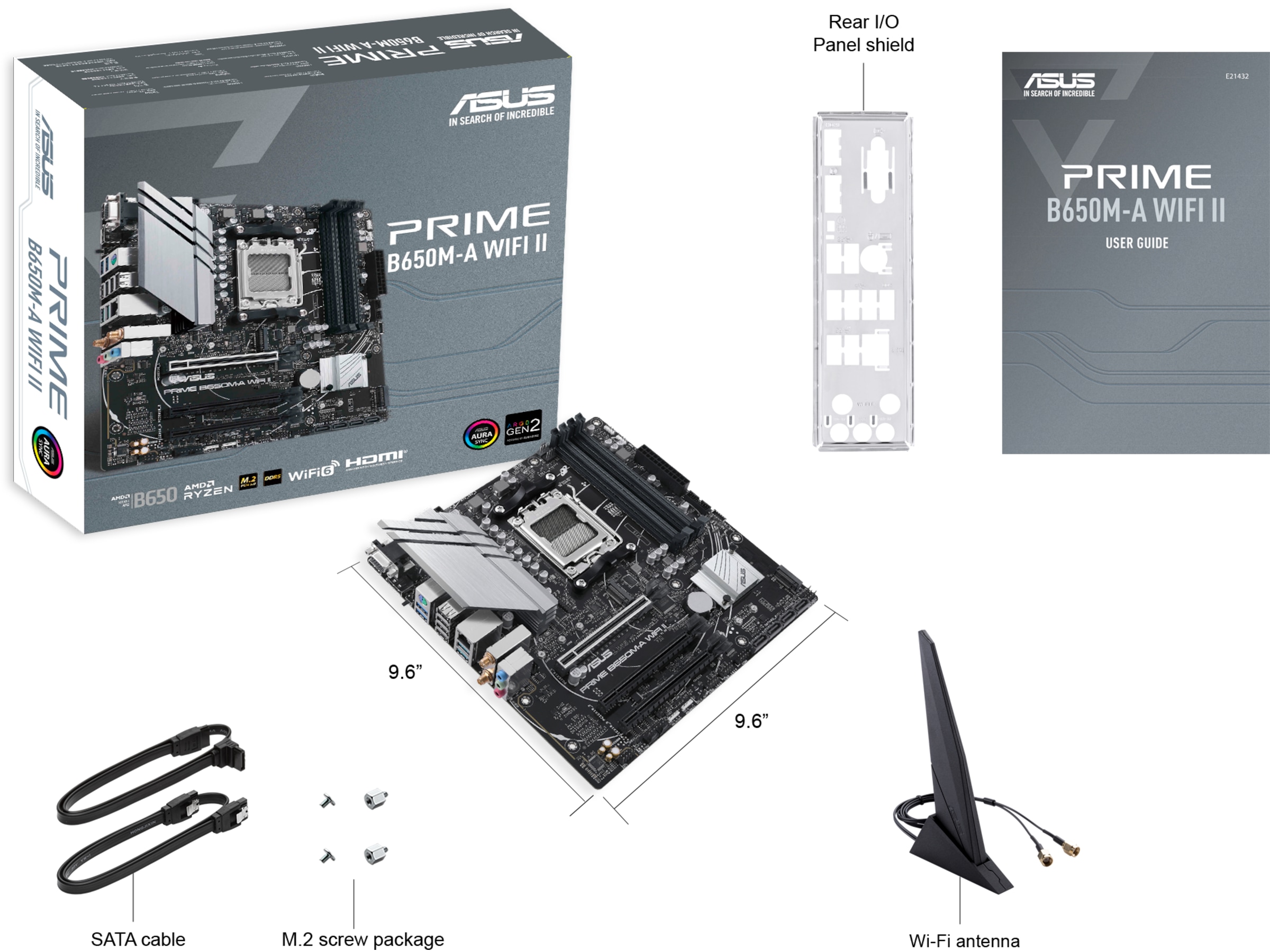 ASUS Prime B650M-A WIFI II Moderkort AMD Socket