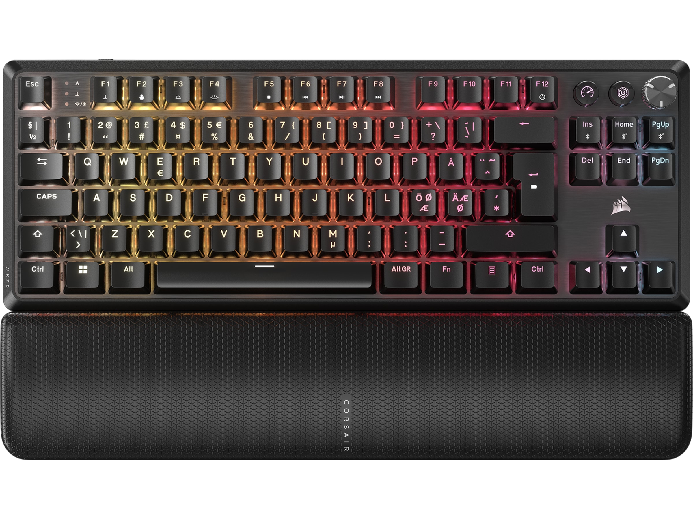 Corsair K70 Core TKL RGB Trådlöst Gamingtangentbord (svart) Gamingtangentbord