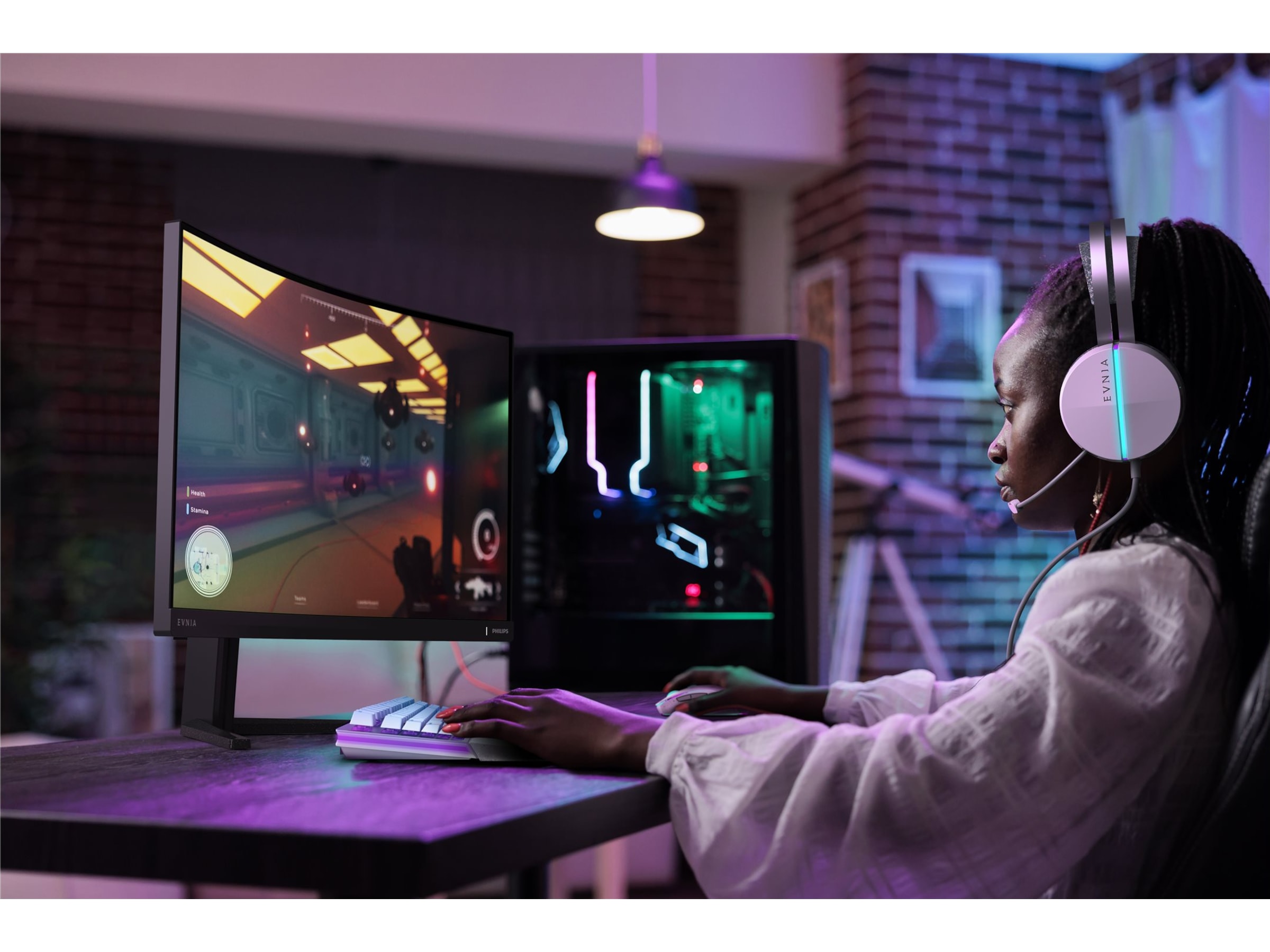 Philips 27" curved gamingskärm 27M2C5200W/00 Gamingskärmar