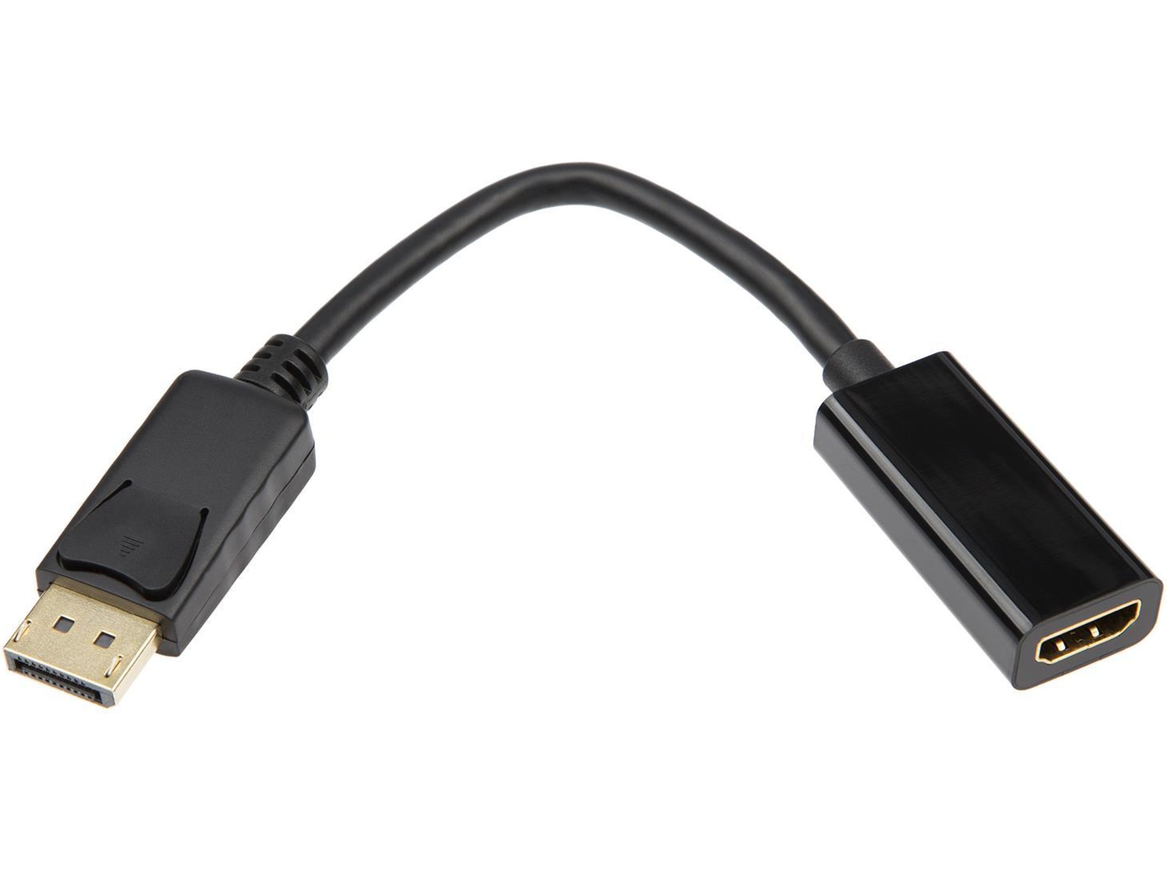 Displayport till HDMI Adapter 5cm (svart) Kabel adapter och övergångar