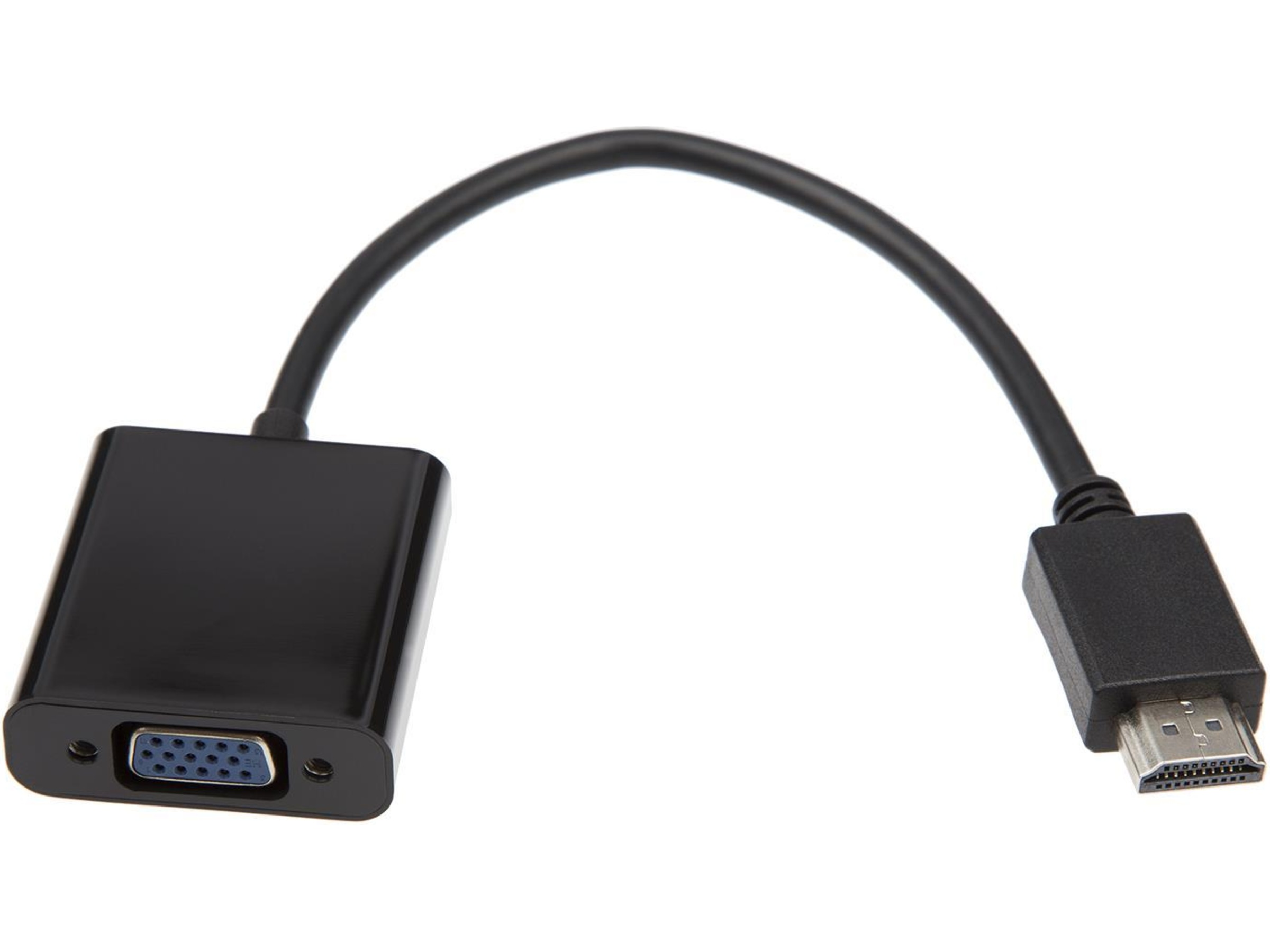 HDMI till VGA adapter 10cm (svart) Kabel adapter och övergångar