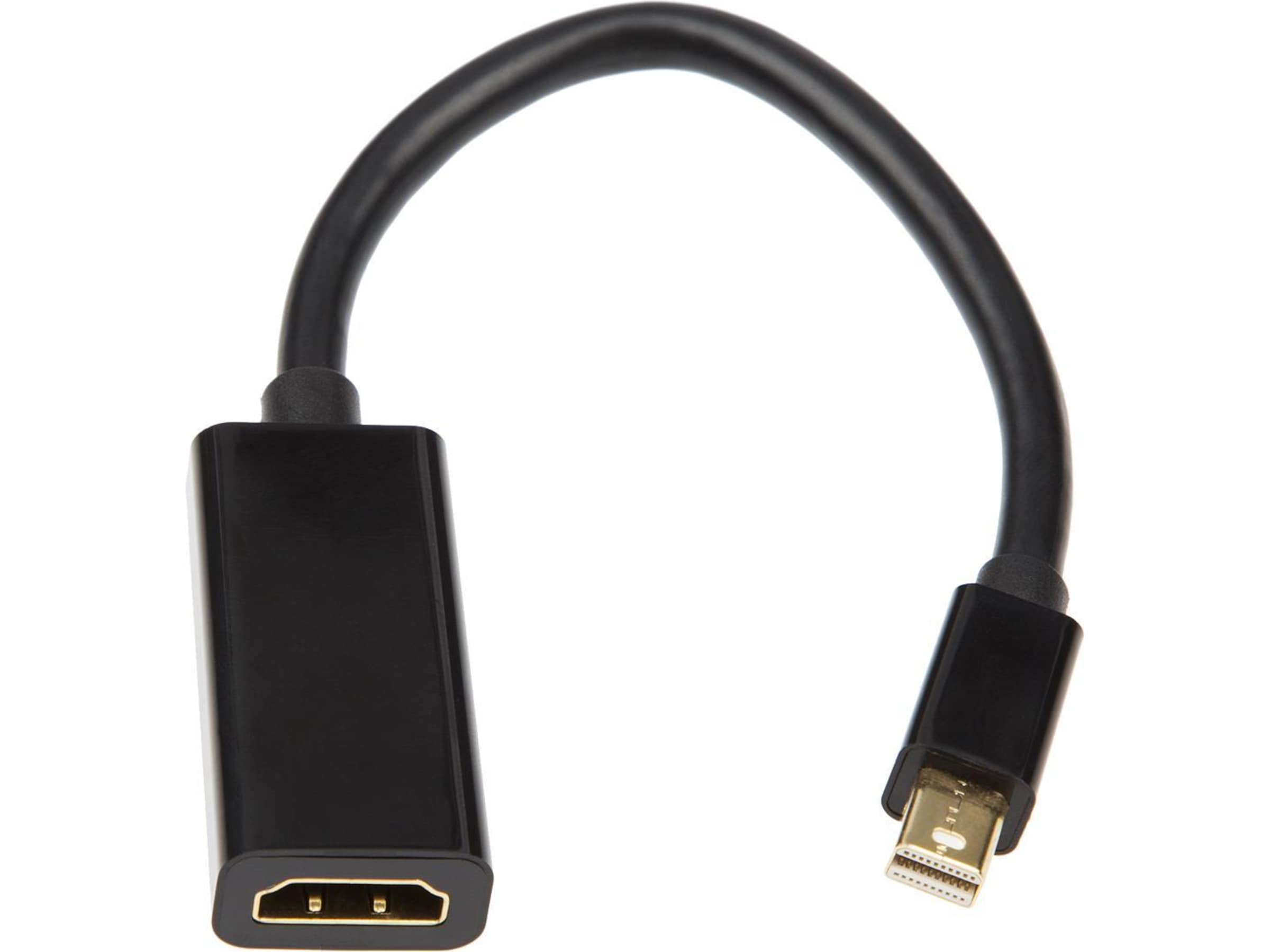 MiniDP till HDMI Adapter 5cm (svart) Kabel adapter och övergångar