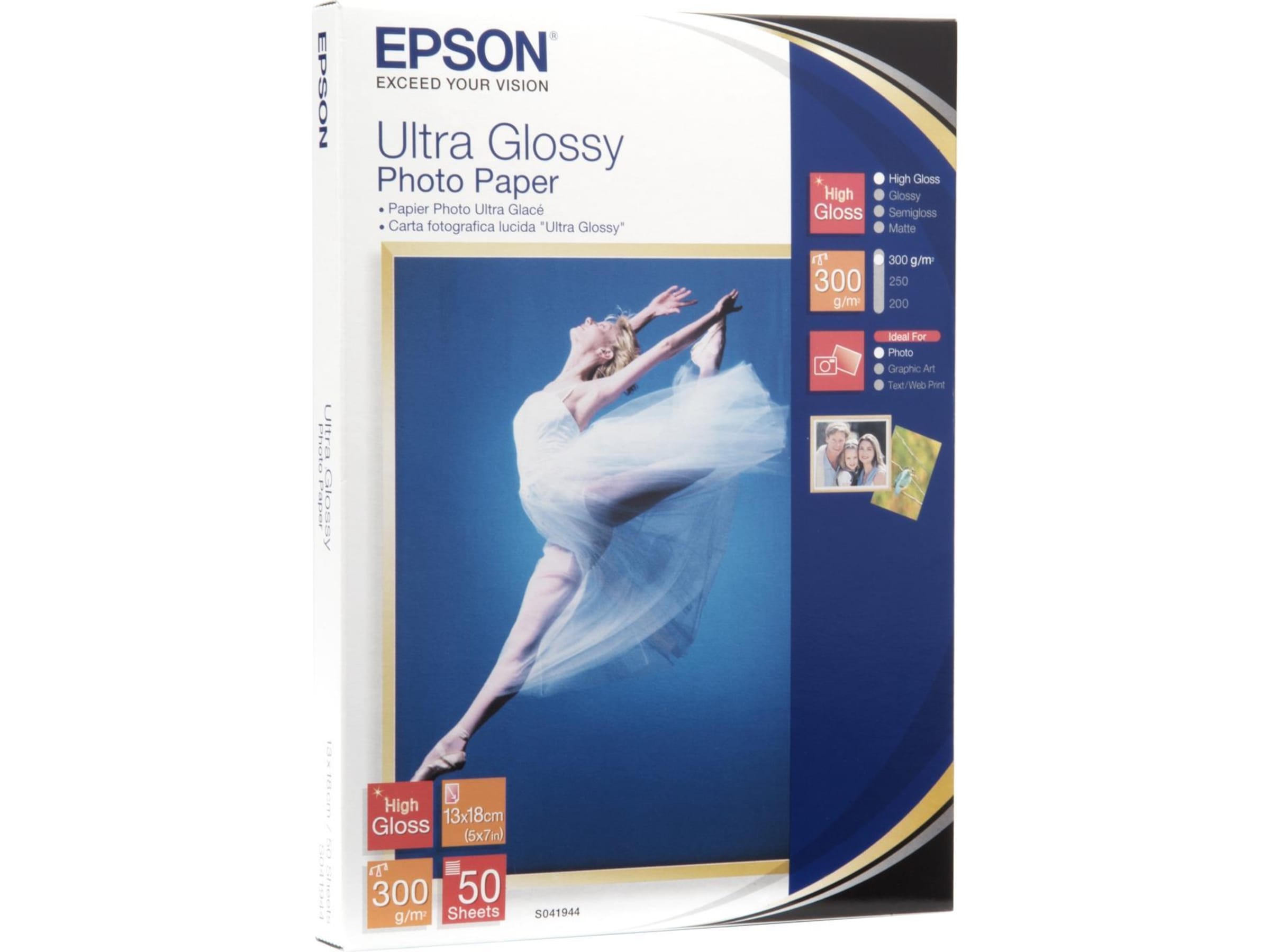Epson Ultra Glossy Photo Paper 13x18cm Papper