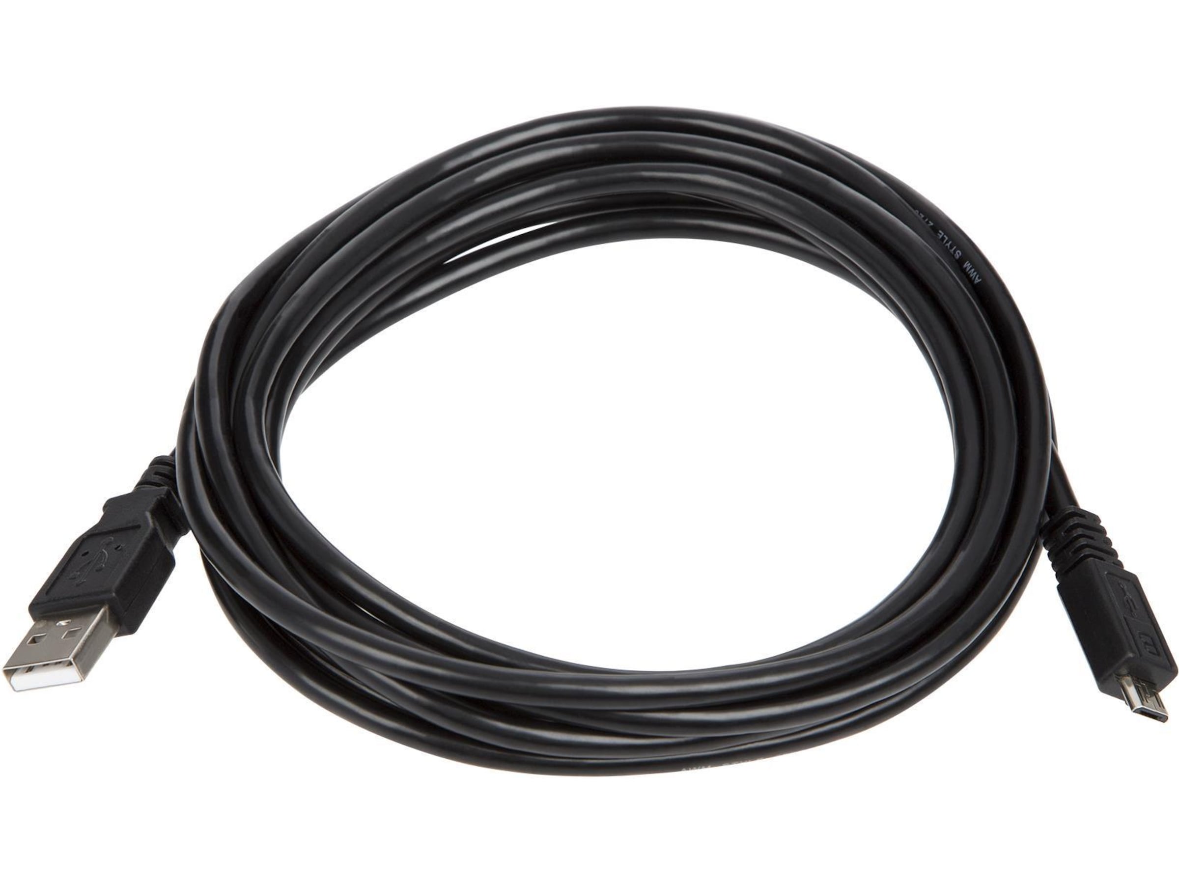 USB-A till USB Micro-B kabel 3m (svart) USB-kablar