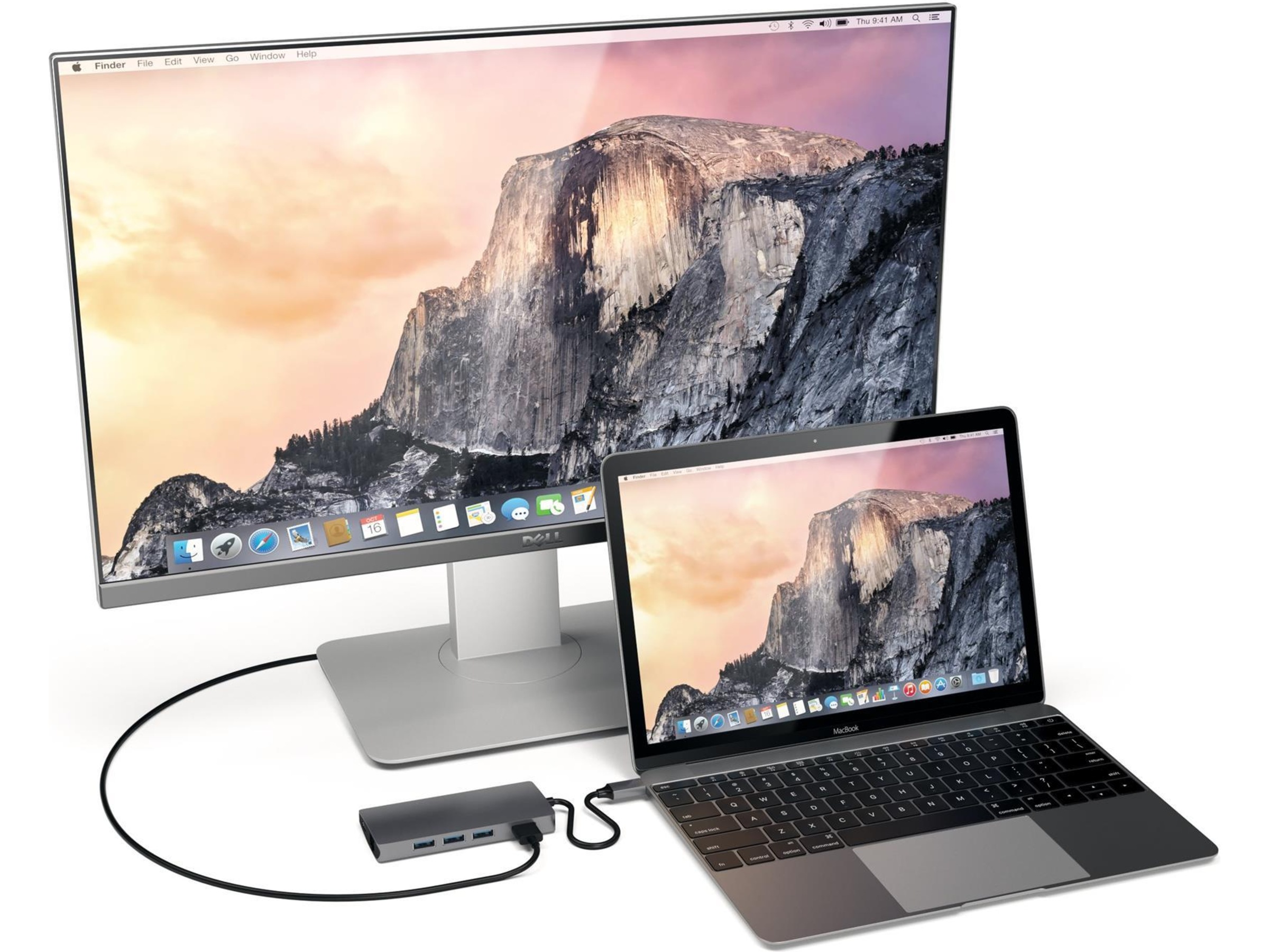 Satechi MultiPort 4K Docking V2 (rymdgrå) Dockningsstation och USB-hub