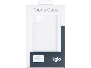 iiglo iPhone 12 / 12 Pro Silikonskal (transparent) - Mobilskal