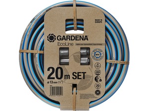 Gardena trädgårdsslang EcoLine 1/2" 20m - med jetrör och krananslutningar