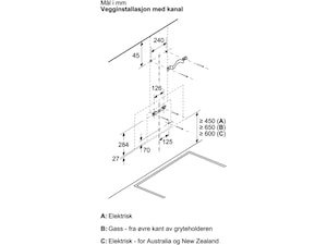 Siemens iQ300 LC67KFN60 Ventilator (svart) Väggmonterad köksfläkt