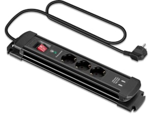 Andersson Strömförgrening 3x uttag och 2x USB 1,5m