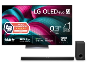 65u0022 C5 AI 4K OLED Smart TV (2025) + Soundbar
