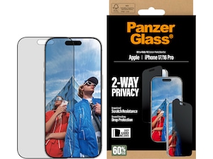 PanzerGlass iPhone 17 / 16 Pro 2-Way Privacy Skärmskydd