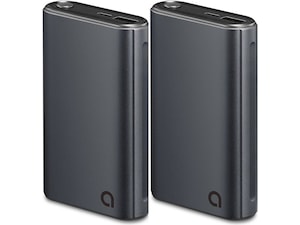 Andersson 10.000mAh Powerbank (svart) 2-pack