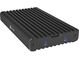 Icy Box 2 bay M.2 PCIe NVMe-kabinett