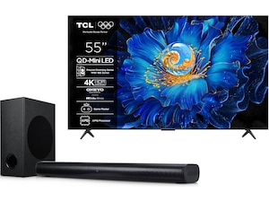 TCL 55" C69KS 4K QD-Mini LED Google TV + Soundbar