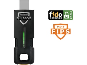 Swissbit iShield Key 2 USB-C säkerhetsnyckel med FIDO2-stöd