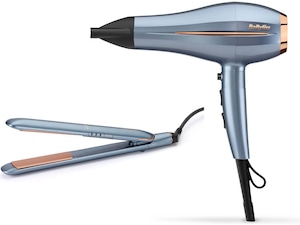 BaByliss Denim Luxe Plattång + Hårfön