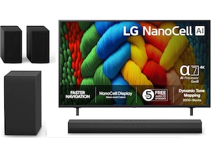 50" NANO80 AI 4K NanoCell smart-TV (2025) + soundbar