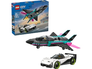 LEGO City Great Vehicles jetflygplan mot bil 60489