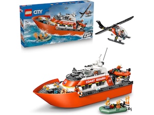LEGO City kustbevakningens helikopter och räddningsbåt 60504