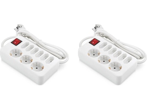 ON 9-vägs kompakt strömförgrenare 2-pack