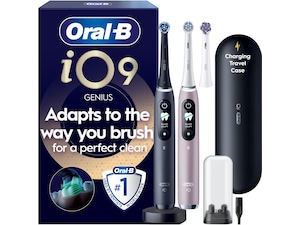 Oral-B iO9 elektrisk tandborste duo-paket (svart och