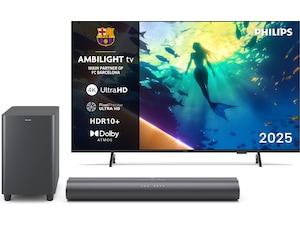 43" PUS8000/12 4K LED Smart Ambilight TV (2025) + Soundbar