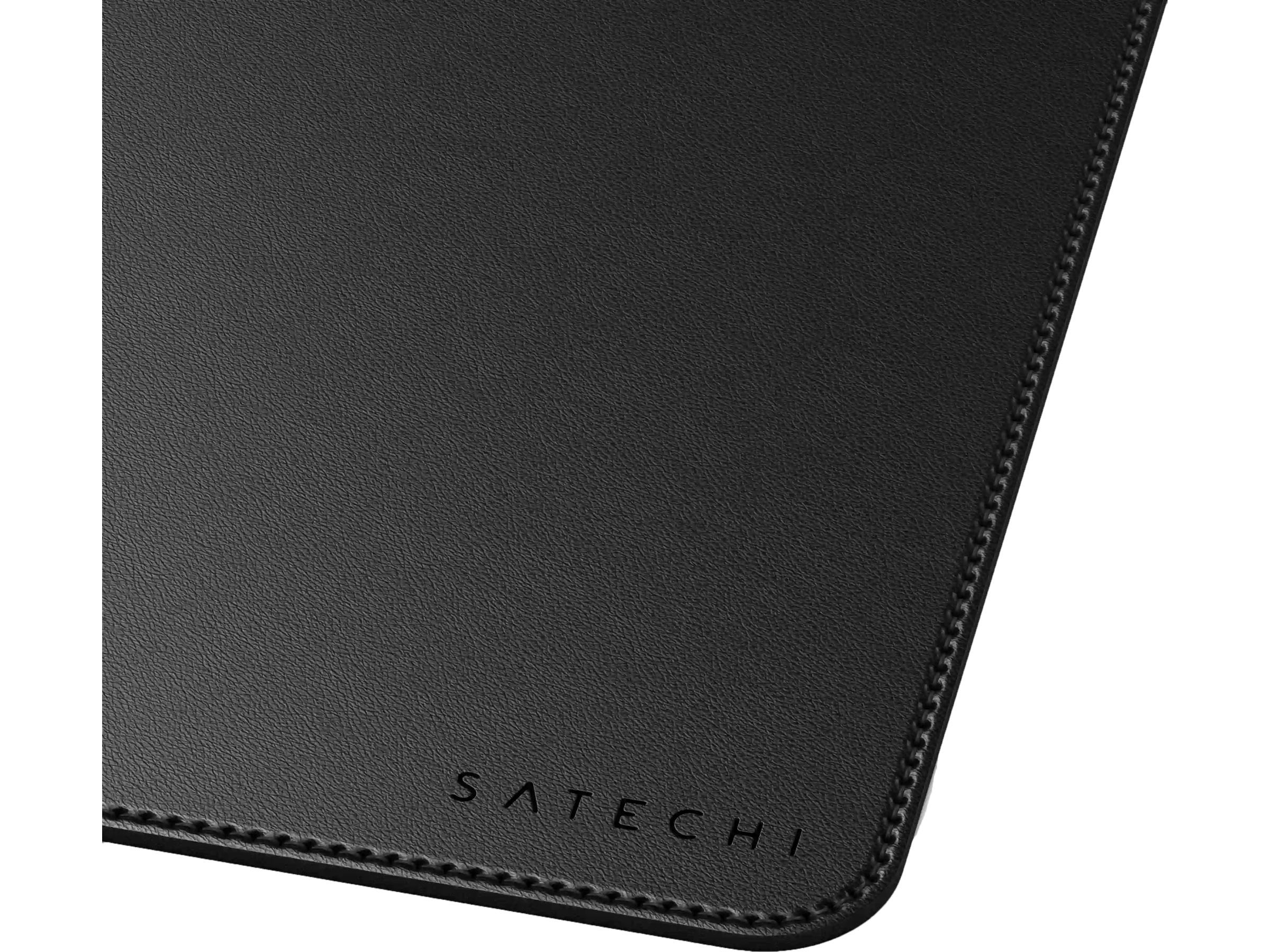 Satechi Vegan-Leather Premium skrivbordsmatta (svart) Musmatta