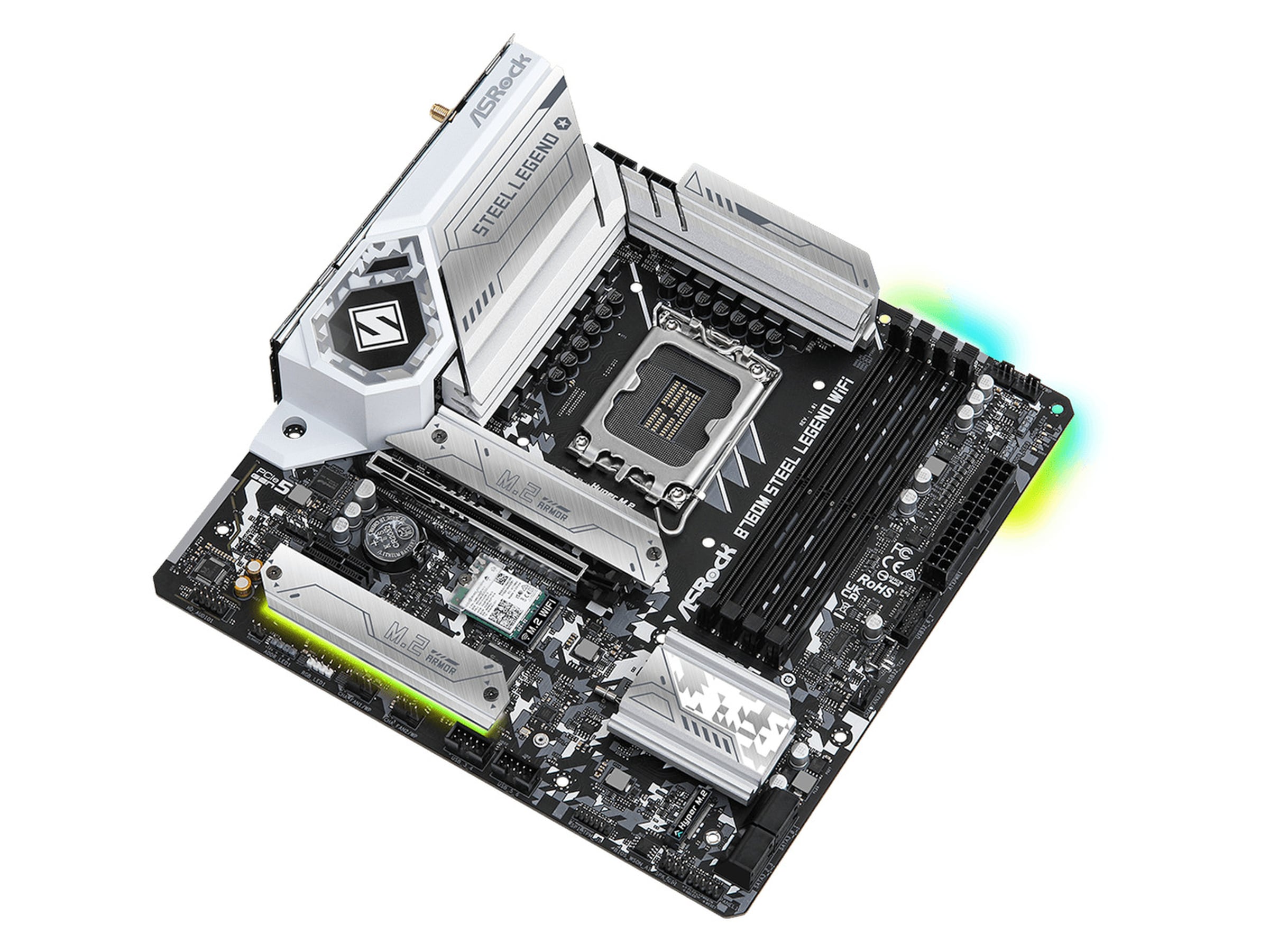 ASRock B760M Steel Legend WIFI Moderkort Intel Socket