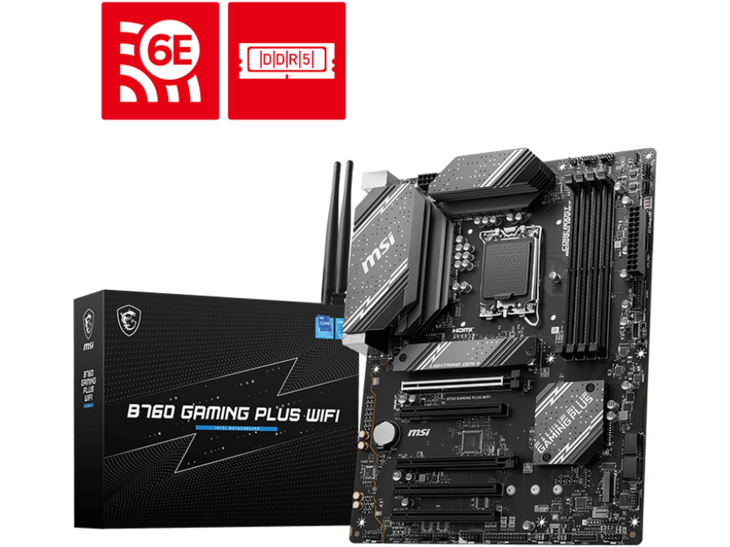 MSI B760 Gaming Plus WiFi Moderkort Intel Socket