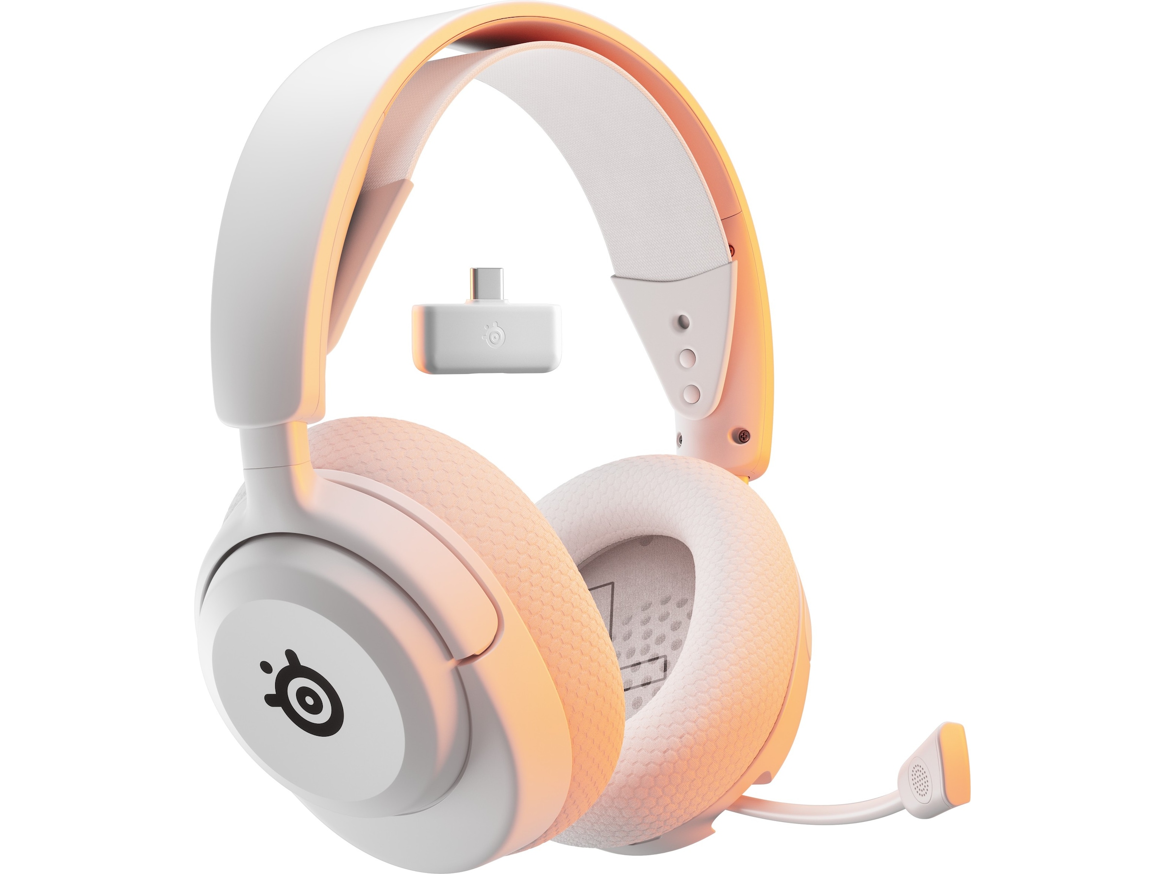 Steelseries Arctis Nova 5 gamingheadset PC (vit) Gamingheadset