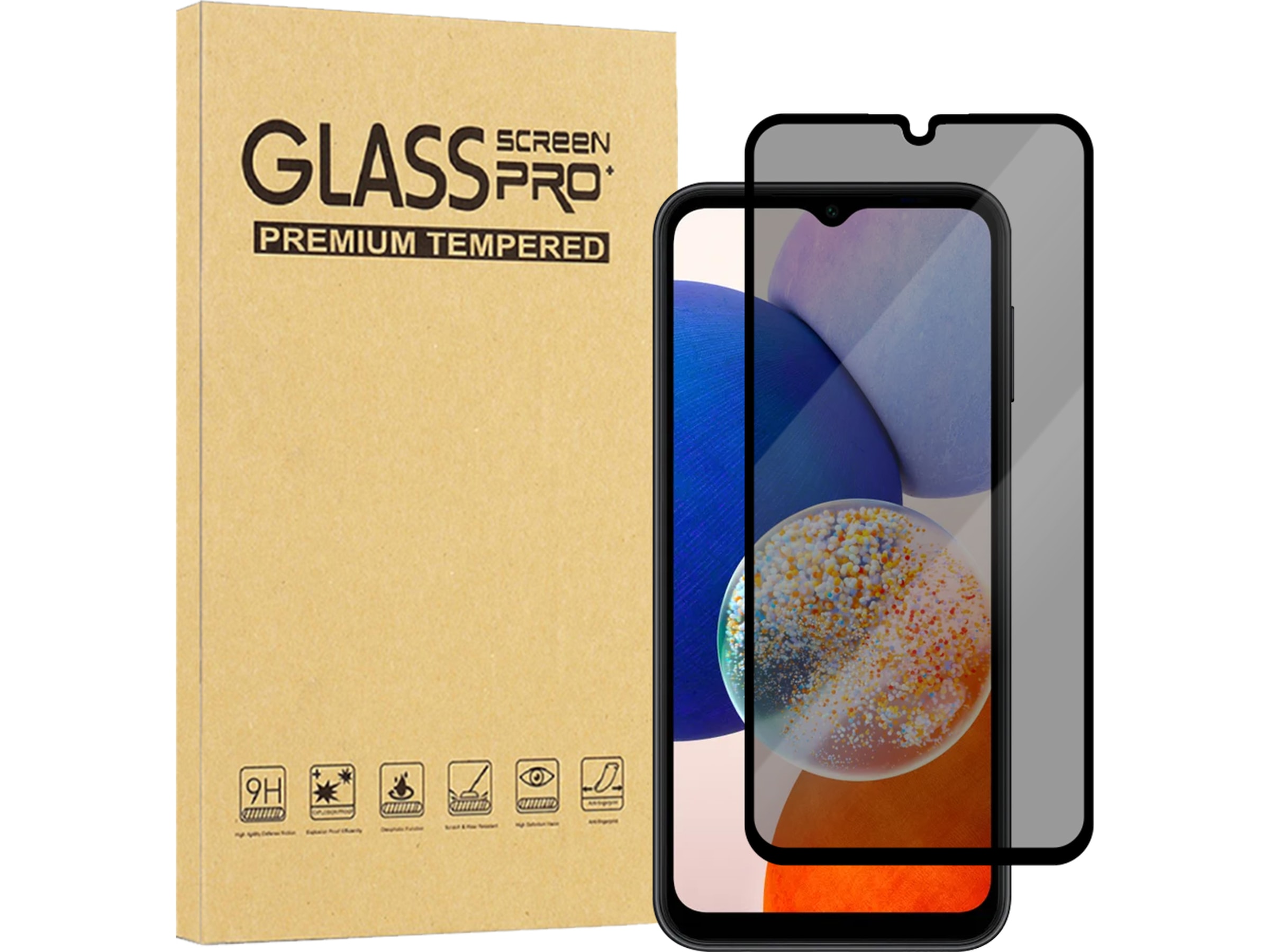 iiglo Samsung Galaxy A15 Privacy Skärmskydd Skärmskydd mobiltelefon