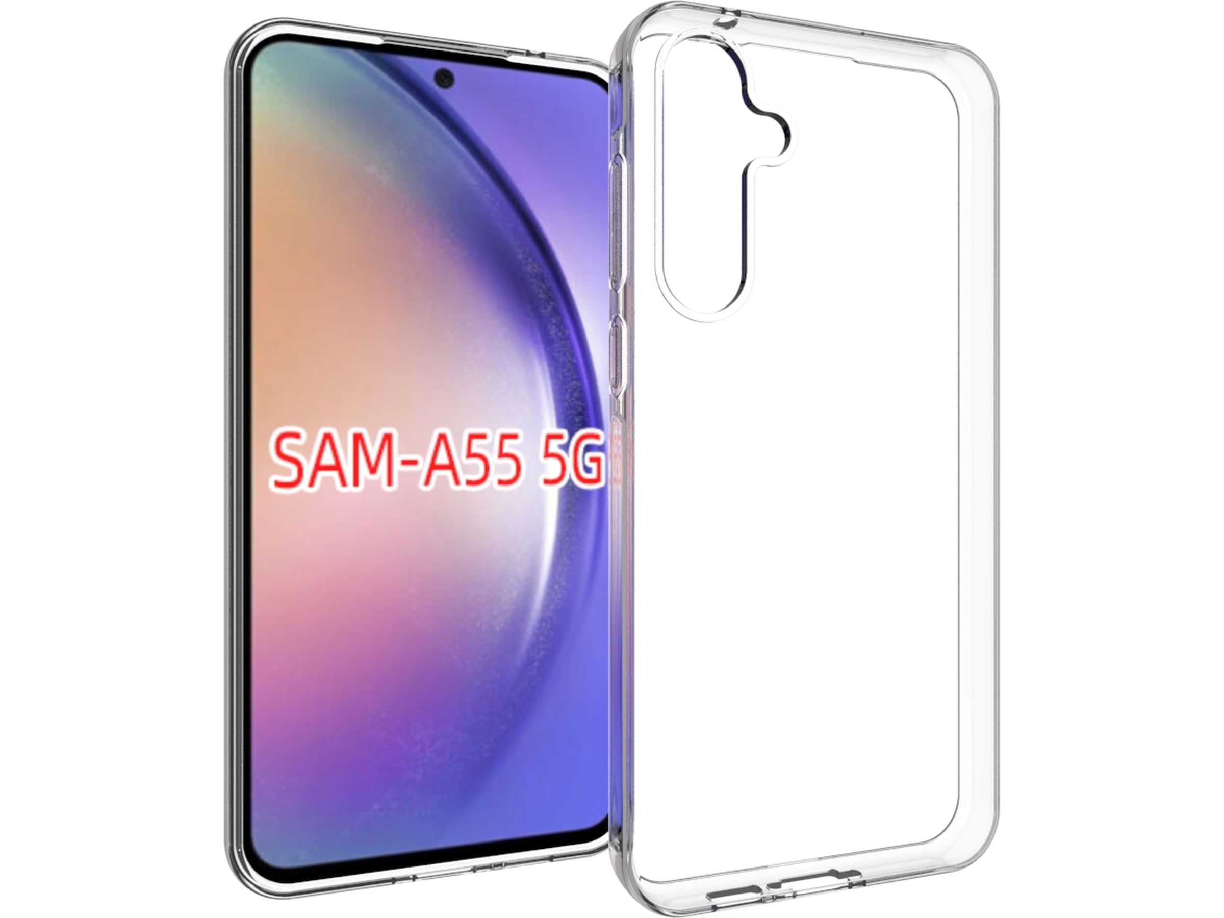 iiglo Samsung Galaxy A55 Silikonskal (transparent) Mobilskal