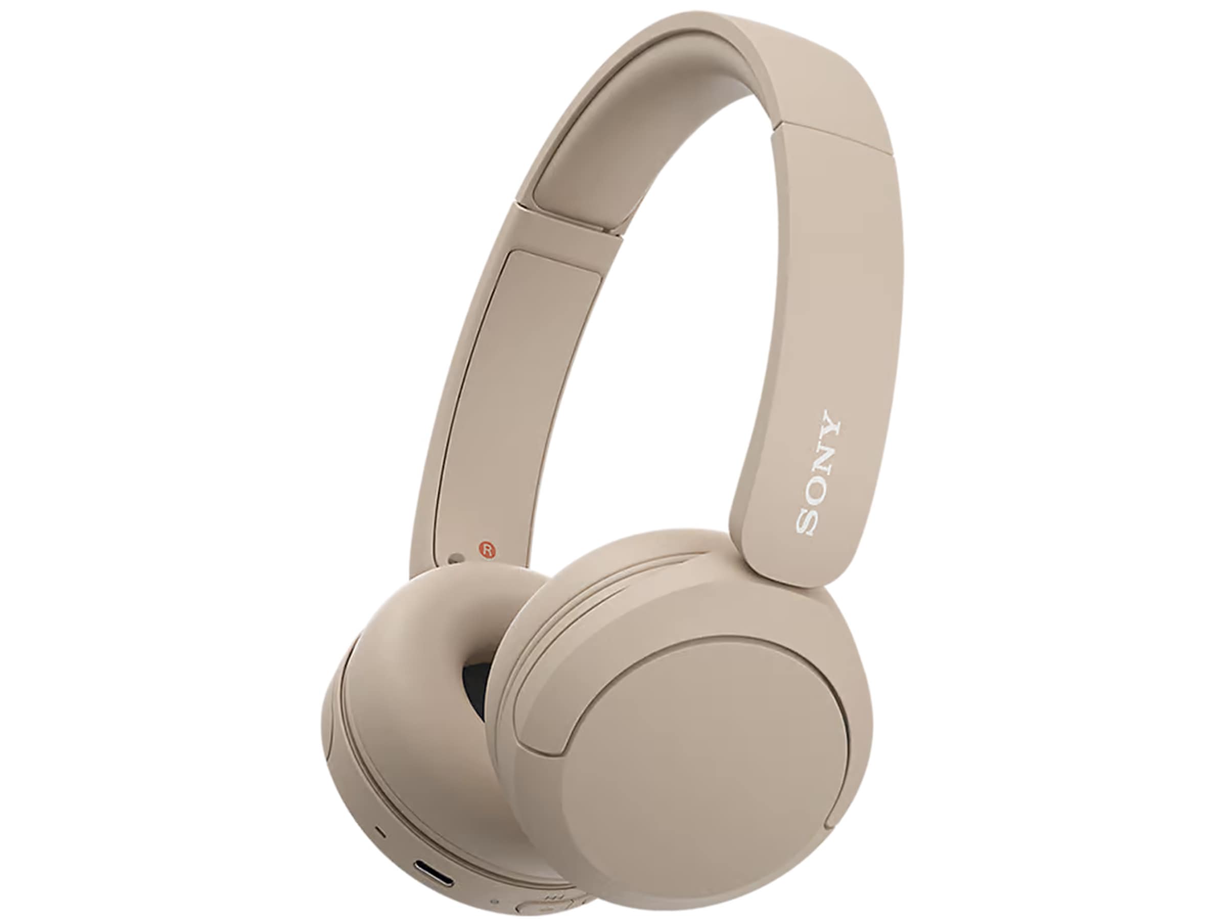 Sony WH-CH520 trådlösa hörlura, On-Ear (beige) Hörlurar