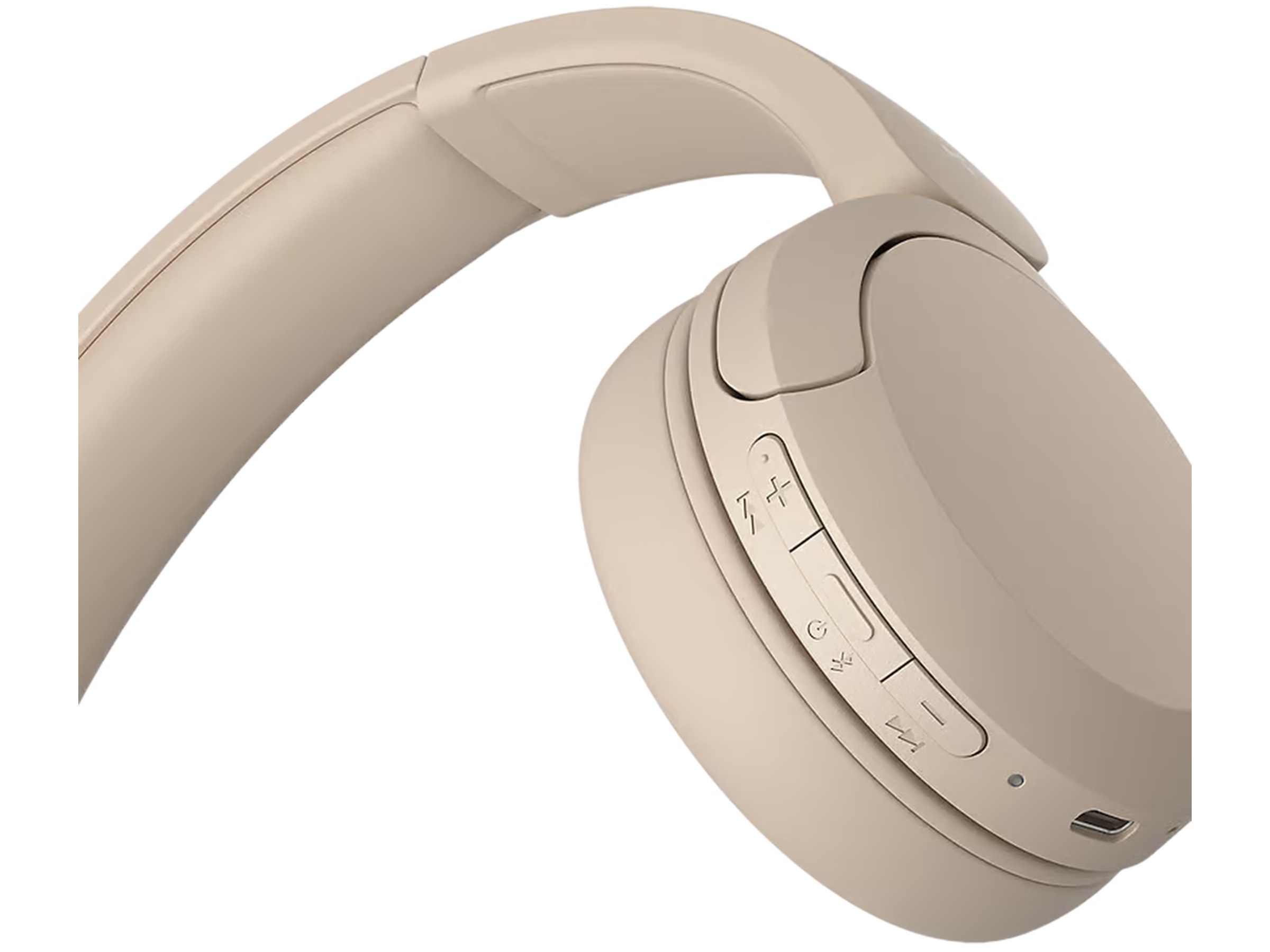 Sony WH-CH520 trådlösa hörlura, On-Ear (beige) Hörlurar