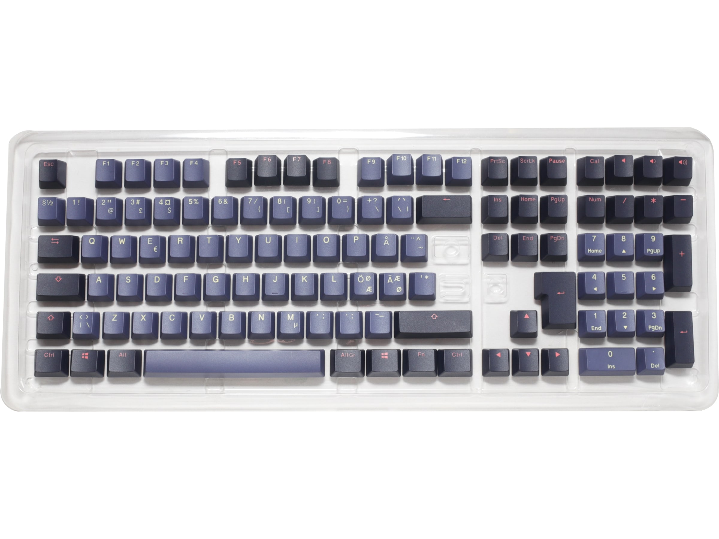 Ducky PBT Cosmic Keycaps (Blå/svart) Tillbehör till gaming tangentbord och mus