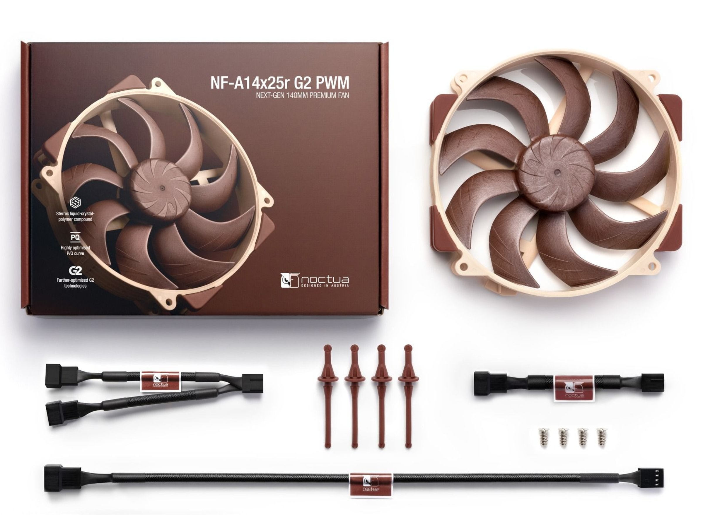 Noctua NF-A14x25r G2 PWM Fläkt Fläkt