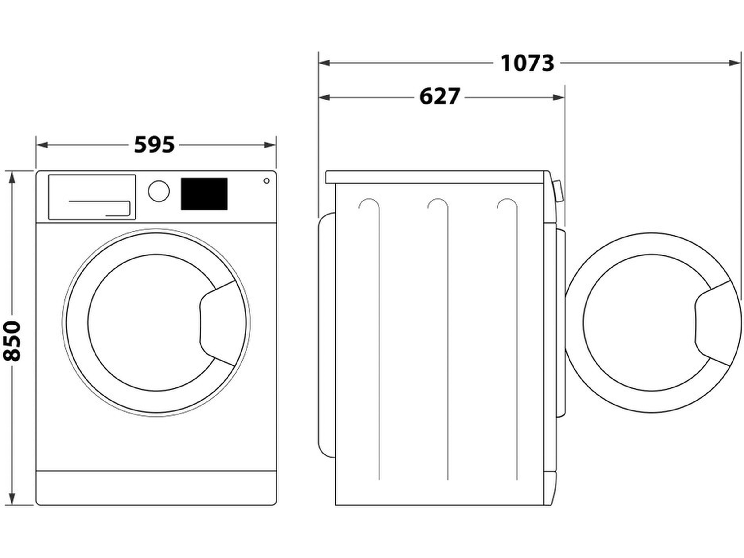 Whirlpool FFB 9458 WV EE tvättmaskin (vit) Tvättmaskin