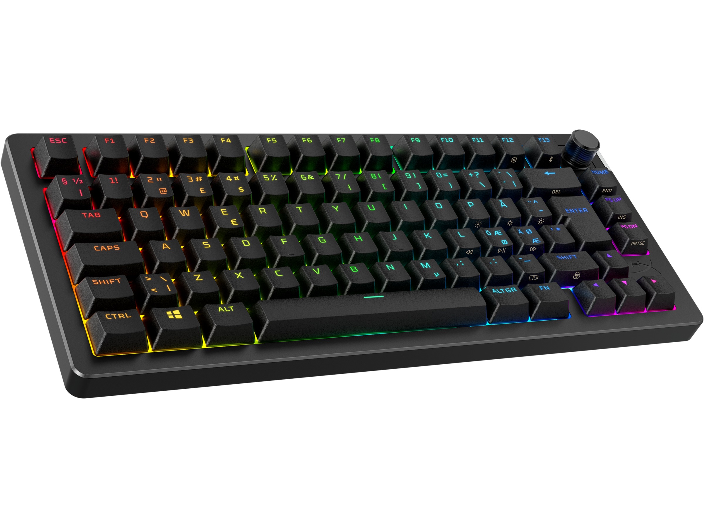 HyperX Alloy Rise 75 Trådlöst Gamingtangentbord (svart) Gamingtangentbord