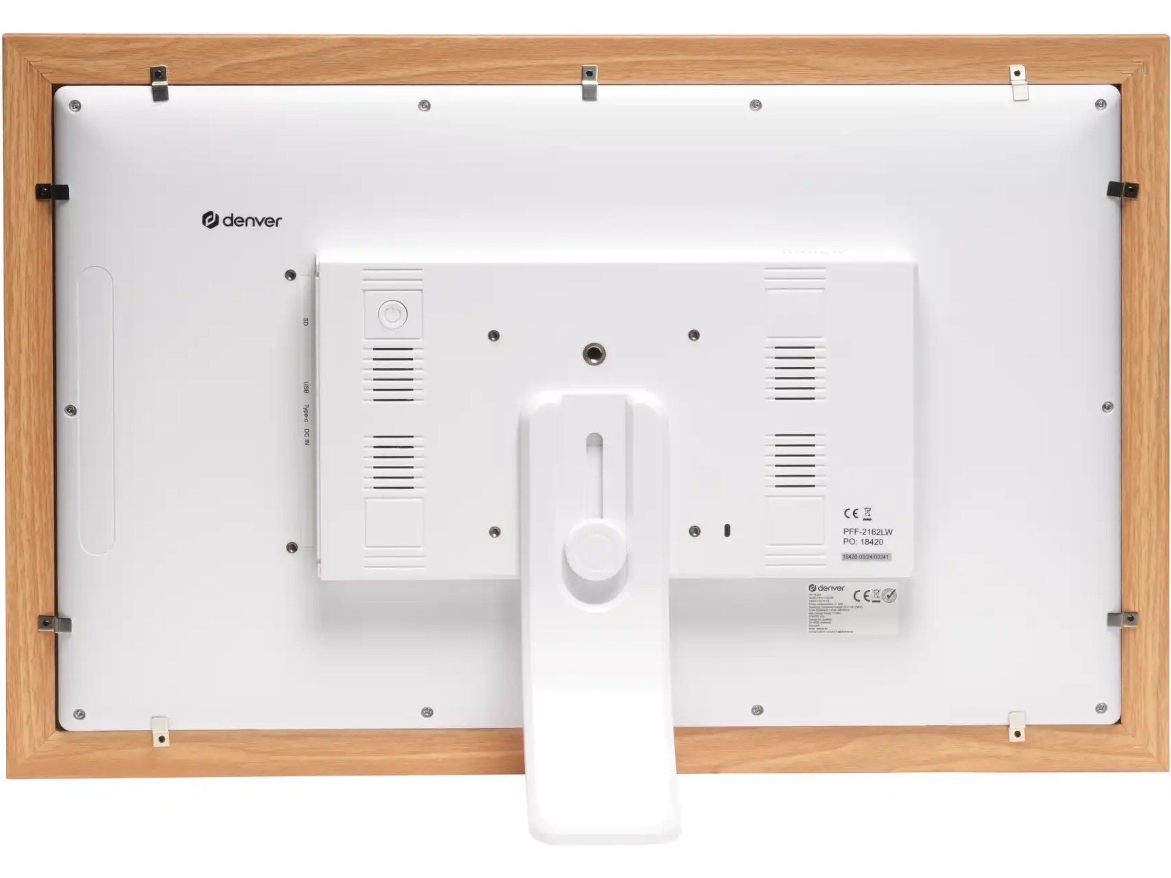 Denver PFF-2162LW 21,5" digital fotoram (ljus ek) TV-ram & tillbehör