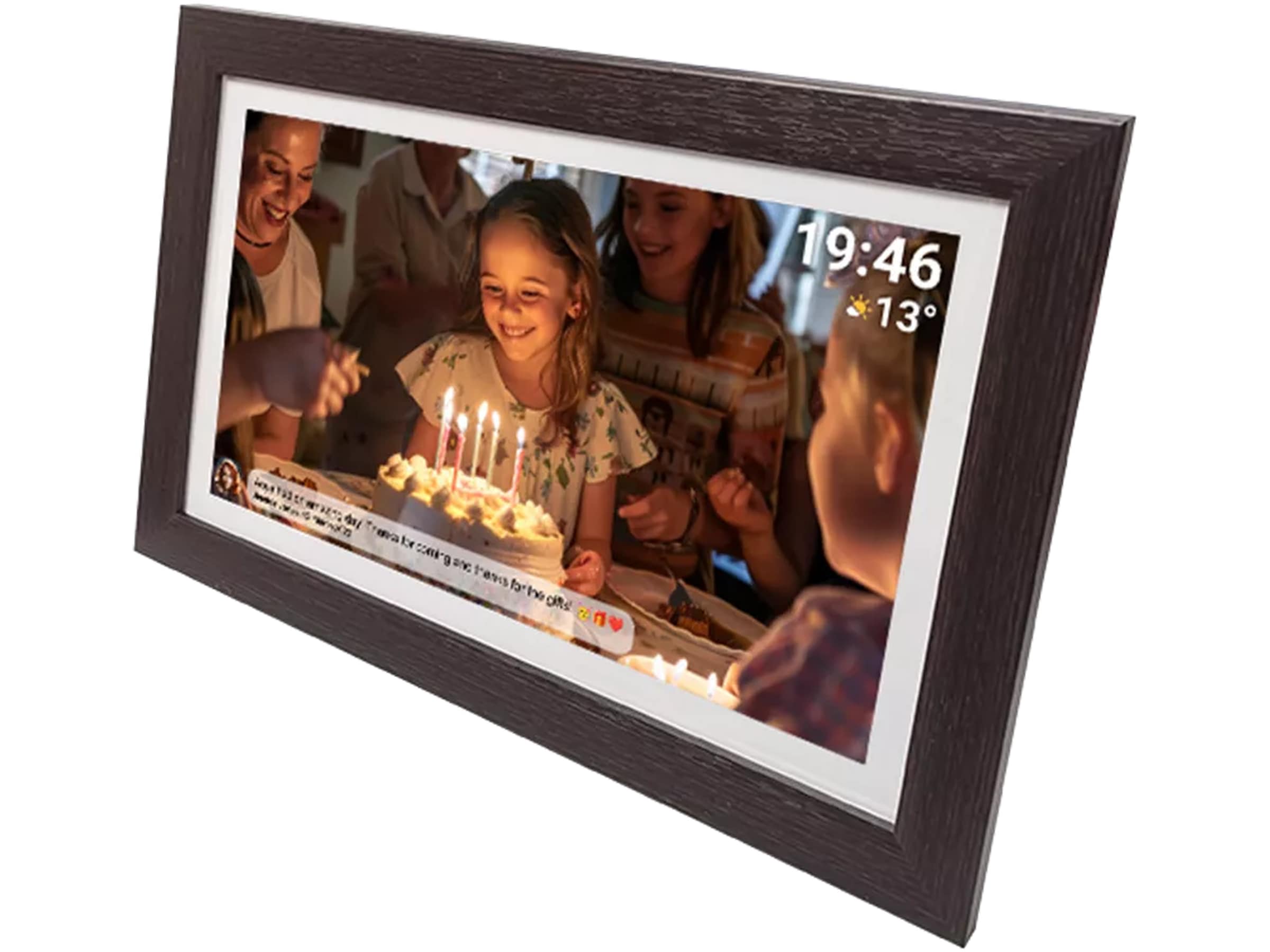 Denver PFF-1543DW 15,6" digital fotoram (mörk ek) TV-ram & tillbehör