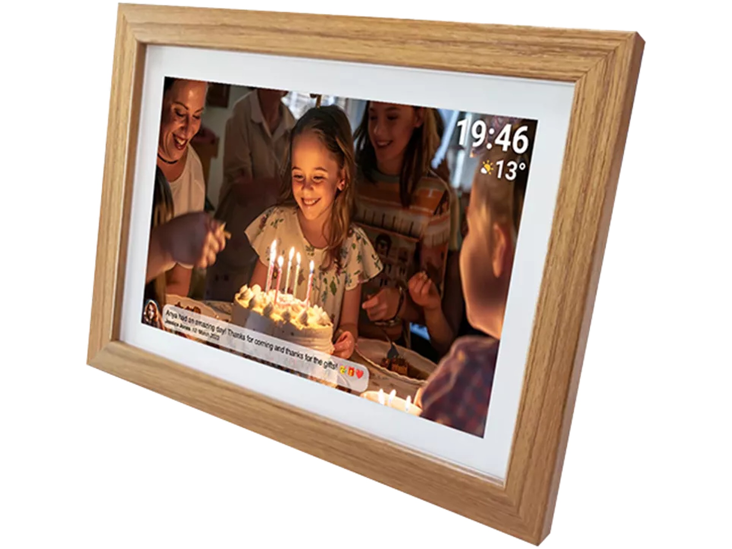 Denver PFF-1543LW 15,6" digital fotoram (ljus ek) TV-ram & tillbehör