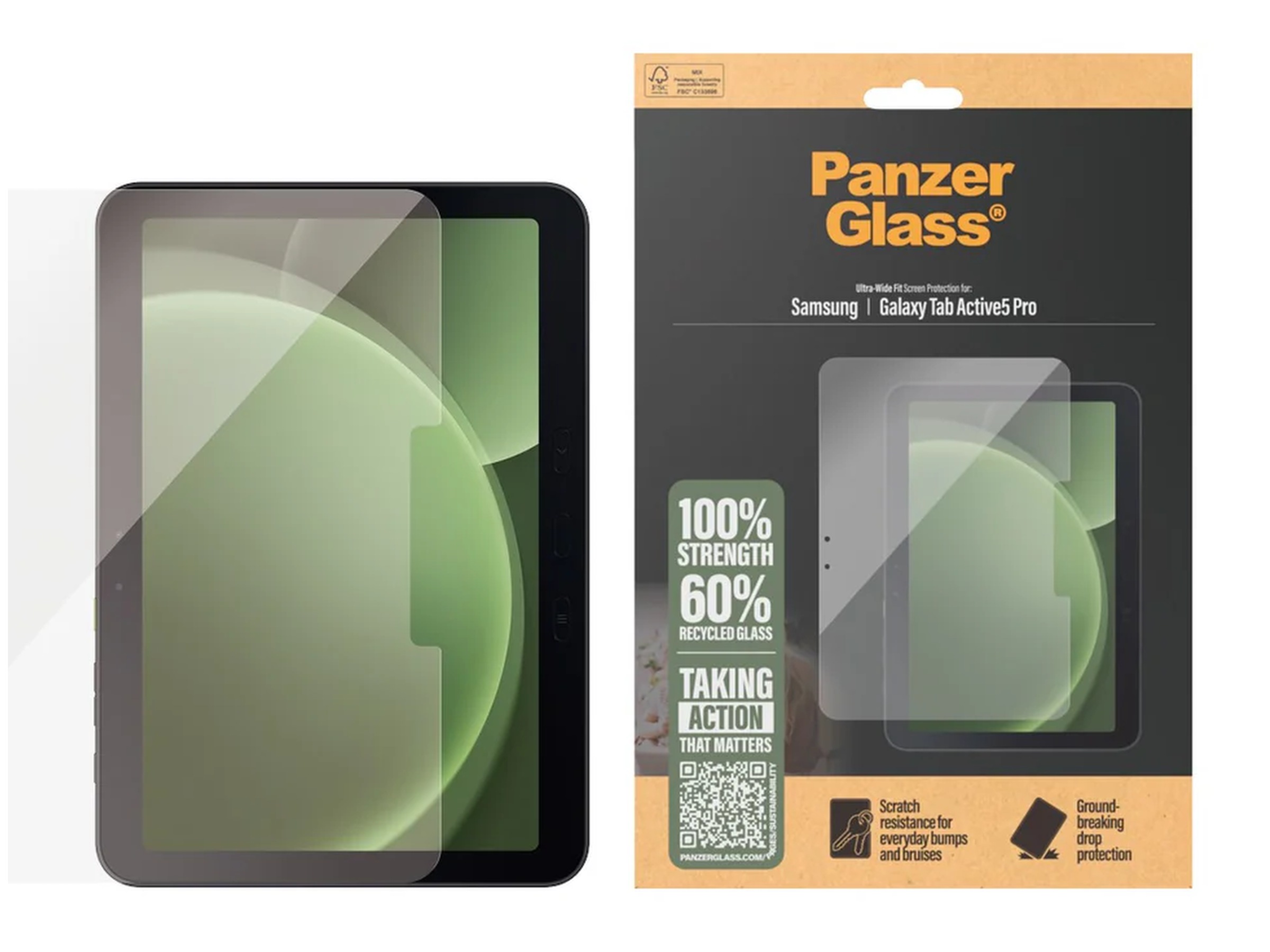 PanzerGlass Galaxy Tab Active5 Pro Skärmskydd Skärmskydd surfplattor