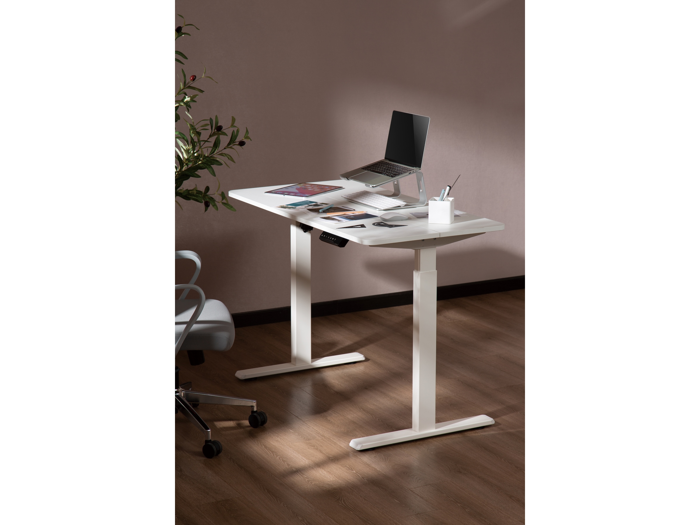 Elektrisk ram för skrivbord (vit) Skrivbordsdelar och -tillbehör