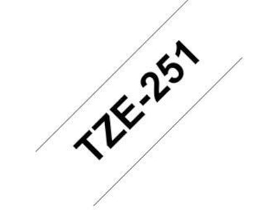 Brother Tape 24mm Svart/Vit