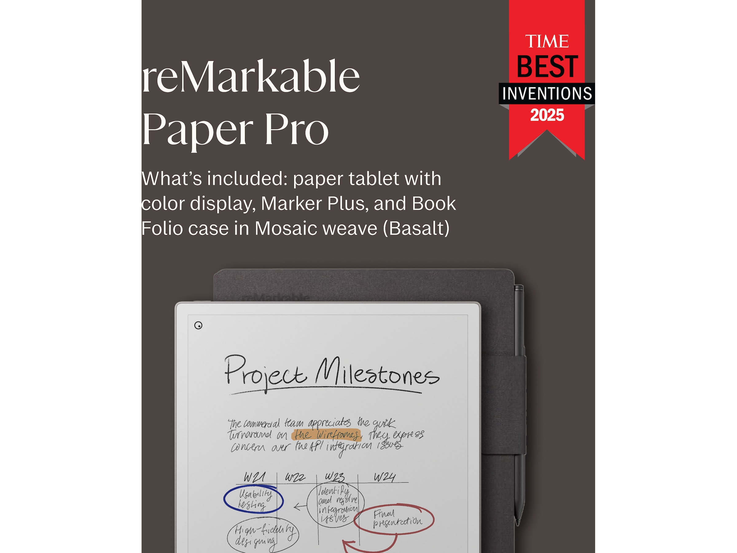 reMarkable Paper Pro 11,8" 64GB (basalt) Digitala anteckningsblock