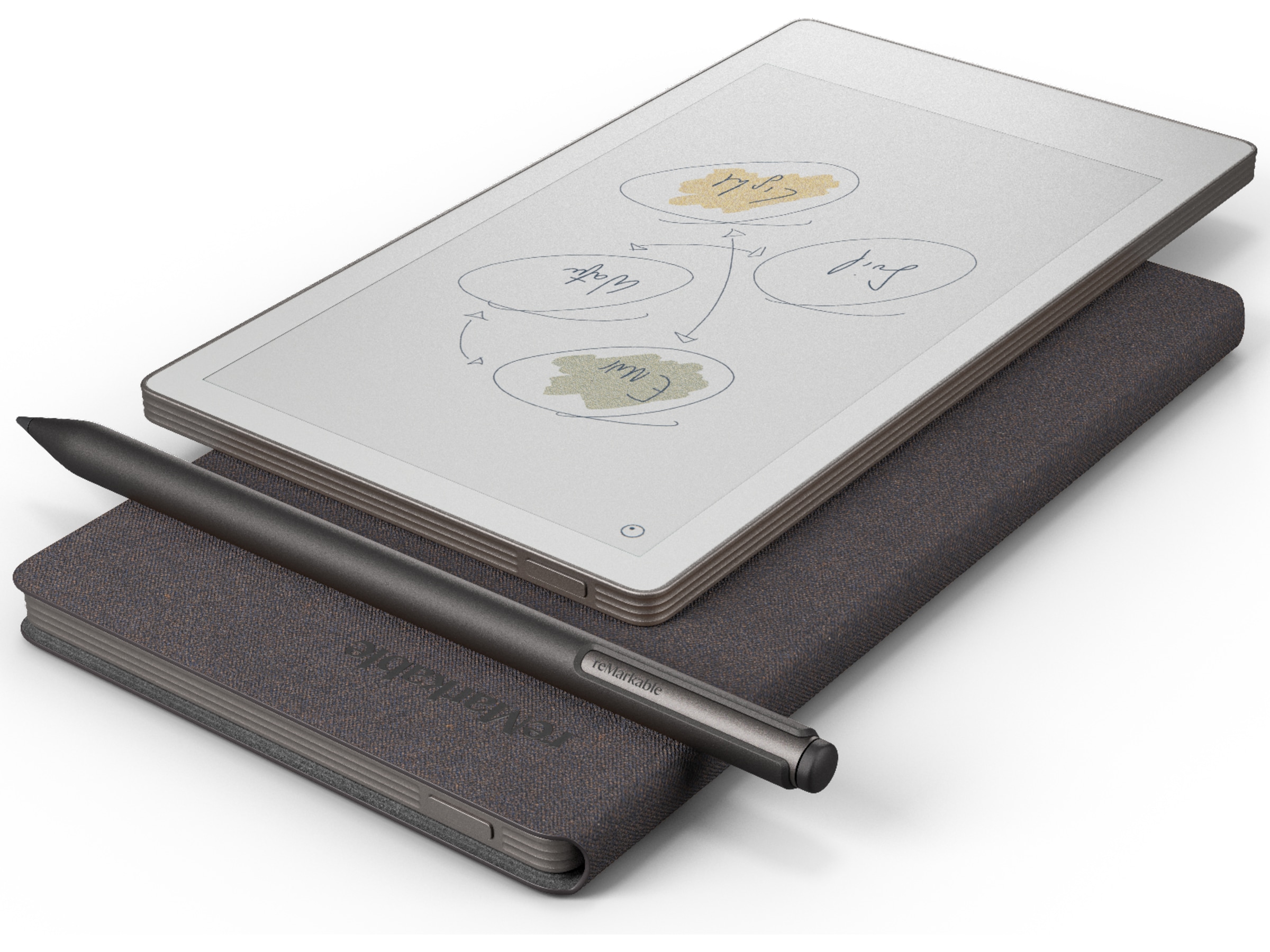 reMarkable Paper Pro Move 7.3" inkl. Marker Plus & Book Folio (basalt) Digitala anteckningsblock