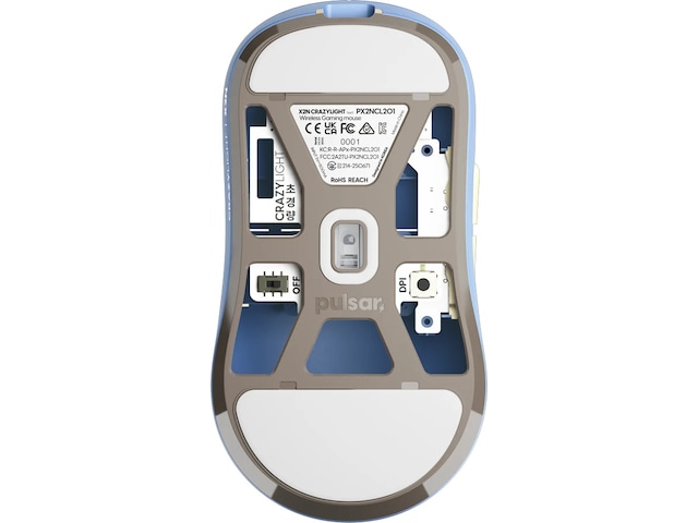 Pulsar X2N CrazyLight gamingmus 43g 32000 DPI Gamingmus
